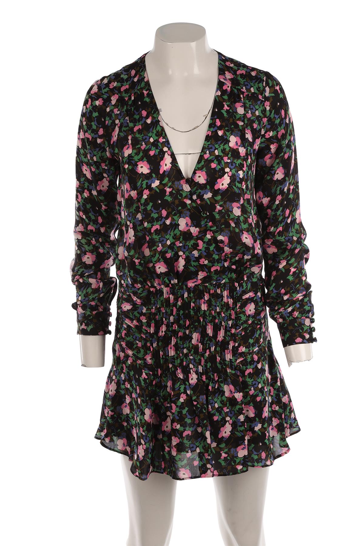 VERONICA BEARD MULTI SILK MINI DRESS US 2