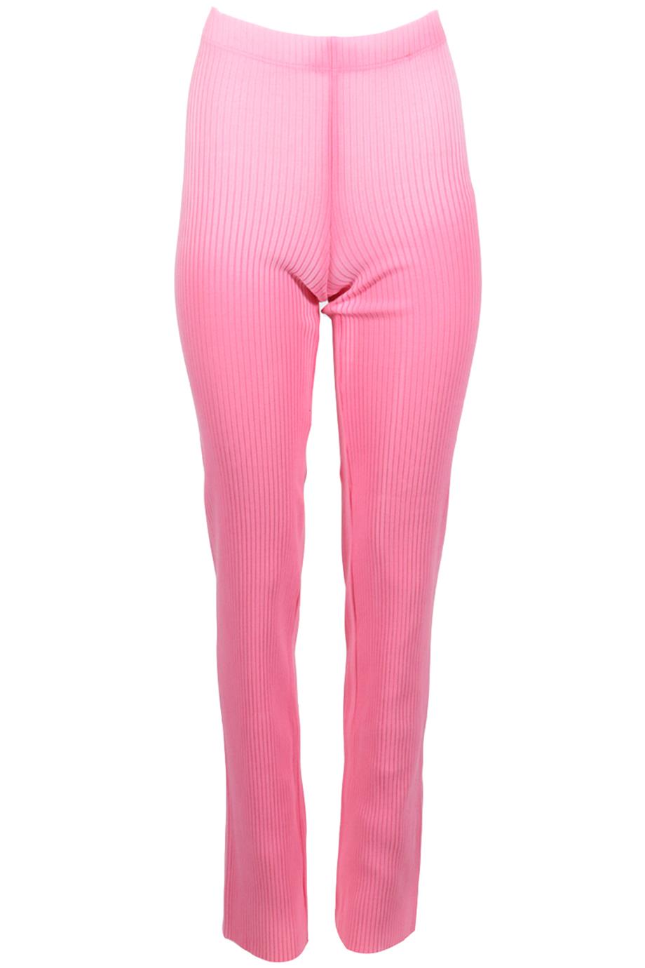 COTTON CITIZEN RIBBED COTTON BLEND FLARED PANTS XSMALL