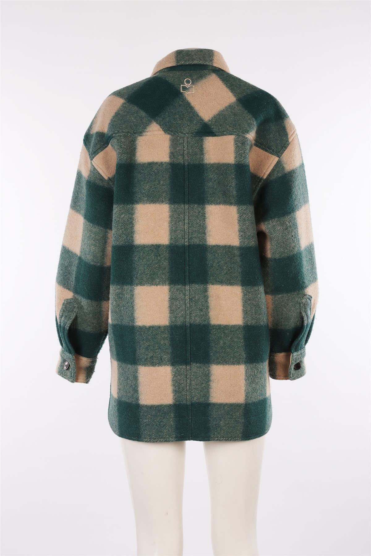 ISABEL MARANT ETOILE GREEN WOOL JACKET FR 38 UK 10