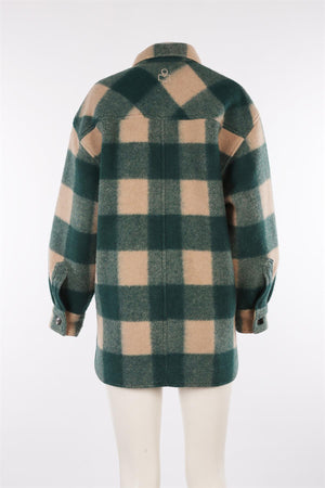 ISABEL MARANT ETOILE GREEN WOOL JACKET FR 38 UK 10