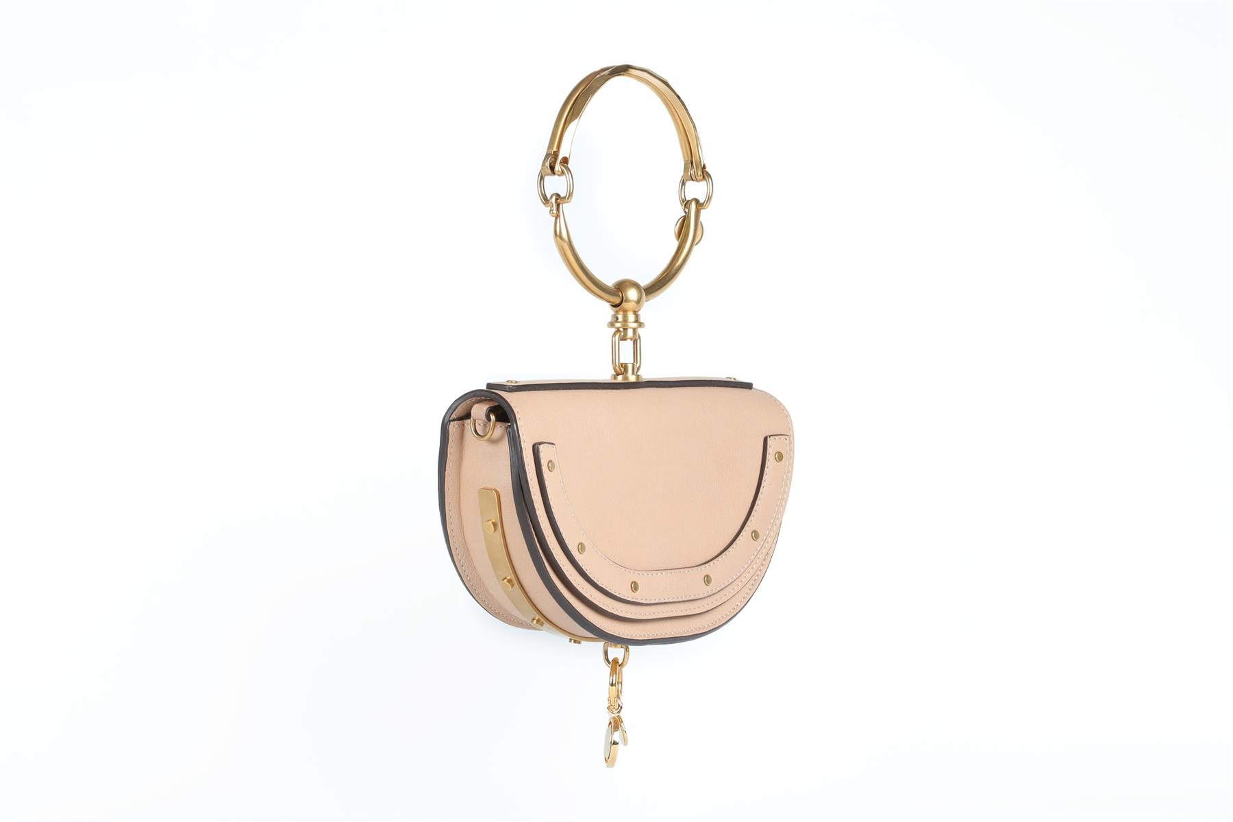 CHLOE PINK BRACELET NILE MINI LEATHER TOTE BAG