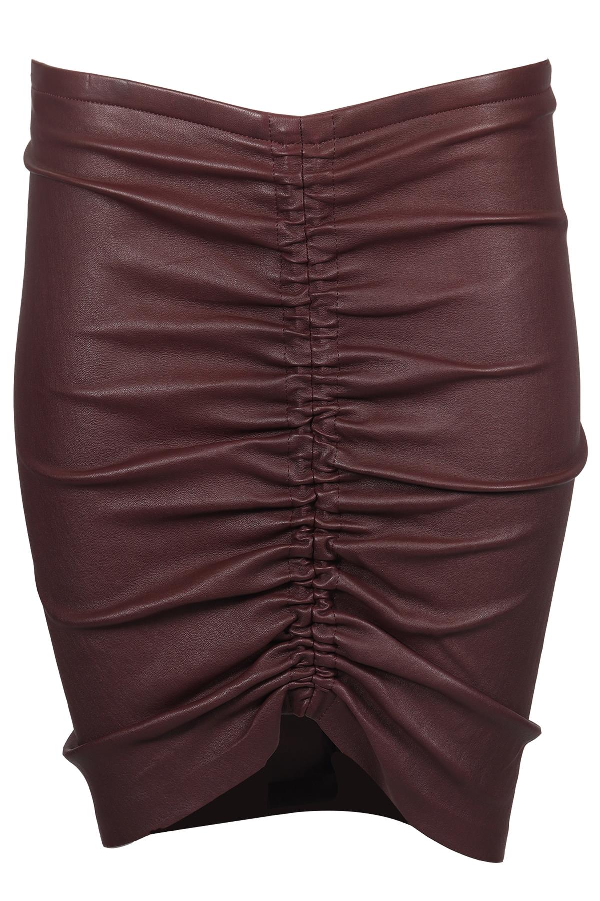 STOUL LEATHER MINI SKIRT SMALL