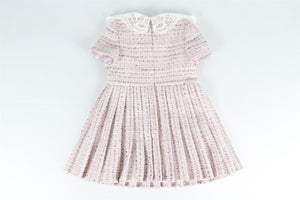 SELF-PORTRAIT PURPLE KIDS GIRLS TWEED DRESS 4-5 YEARS