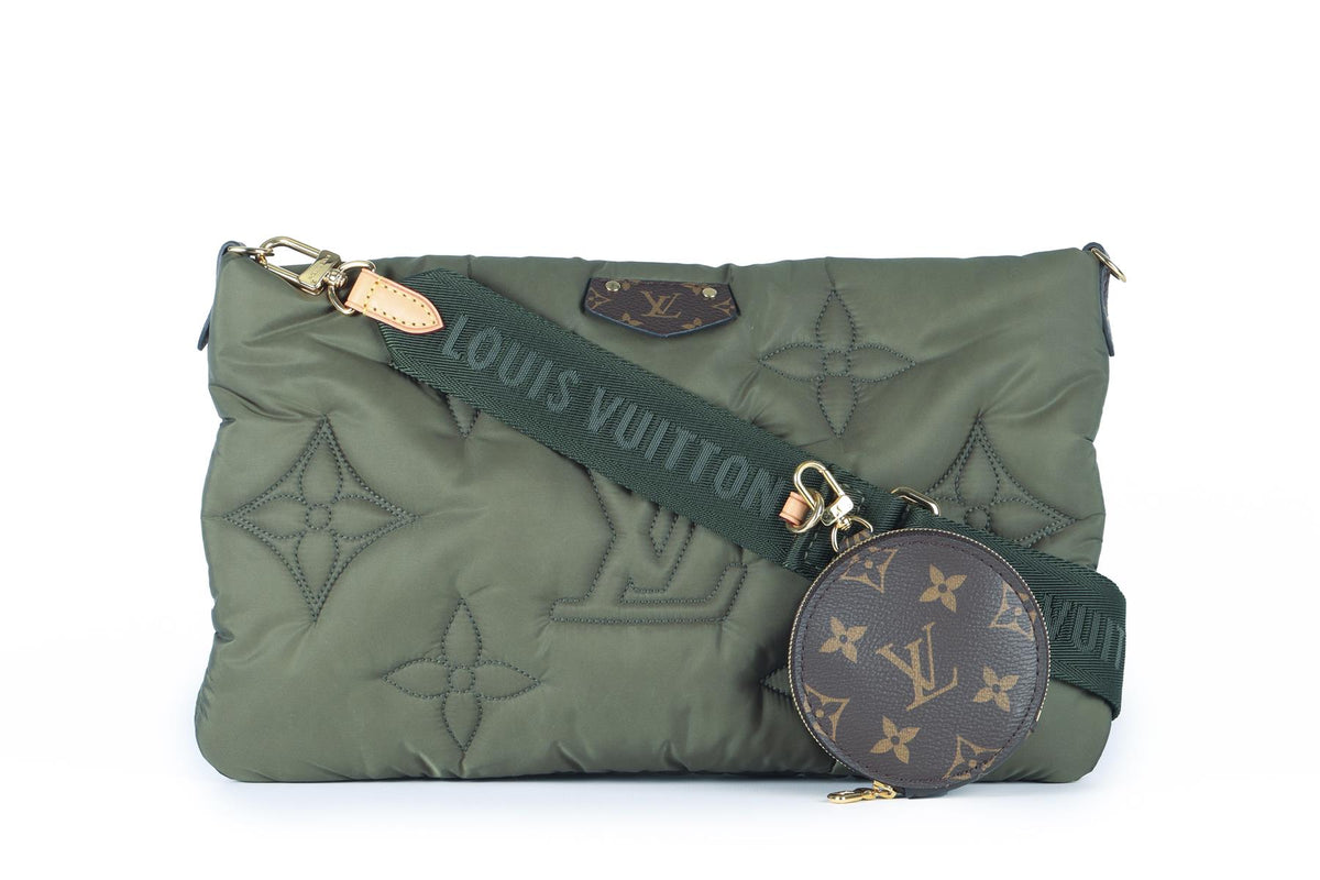 LOUIS VUITTON GREEN 2021 MAXI MULTI POCHETTE MONOGRAM NYLON SHOULDER BAG