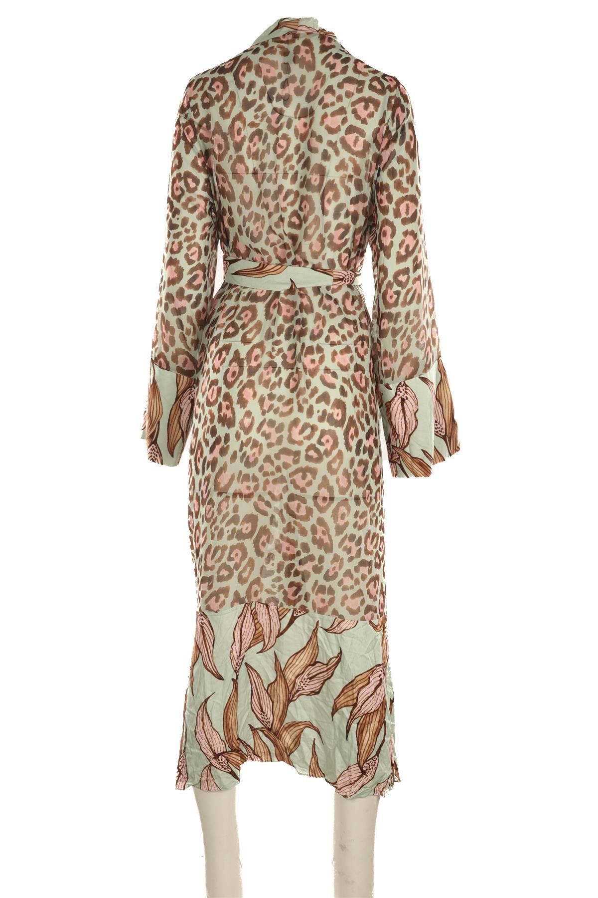 PATBO MULTI SATIN MAXI DRESS SMALL