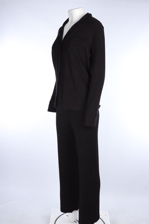 SKIMS BLACK PYJAMA SET SMALL