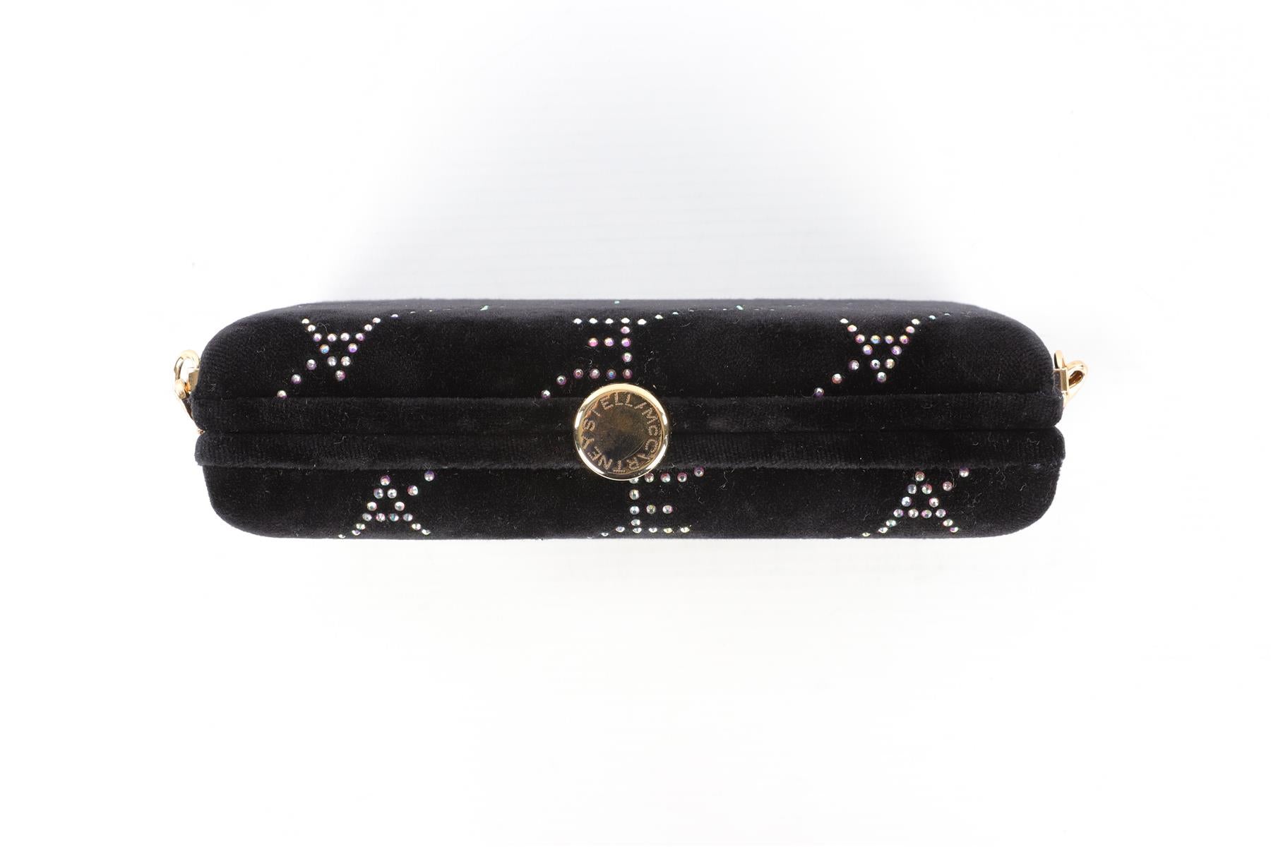 STELLA MCCARTNEY BLACK VELVET CLUTCH