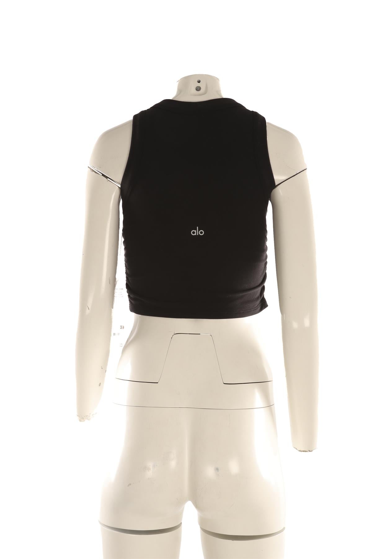 ALO YOGA JERSEY BLACK TOP SMALL