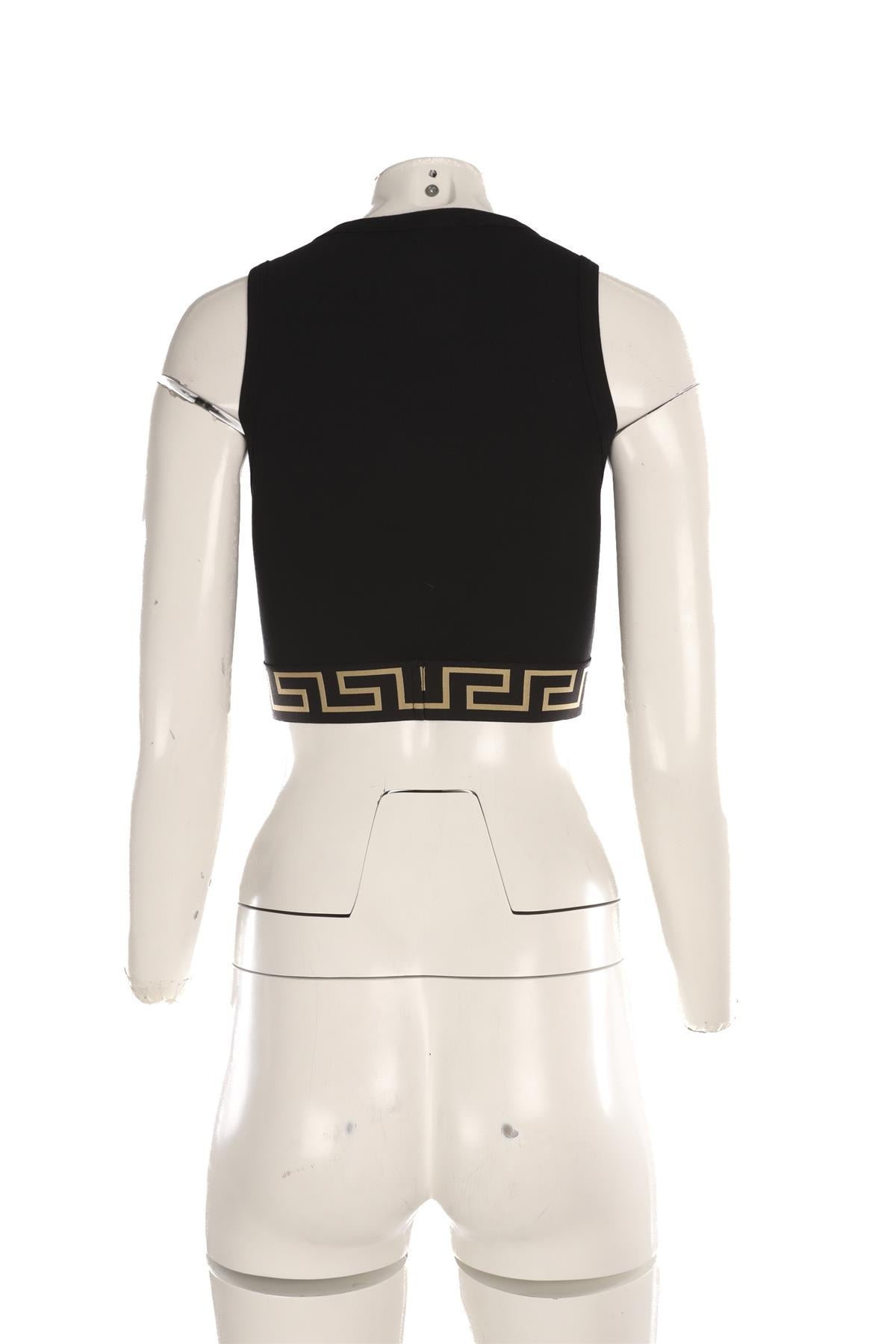 VERSACE BLACK COTTON TOP SMALL