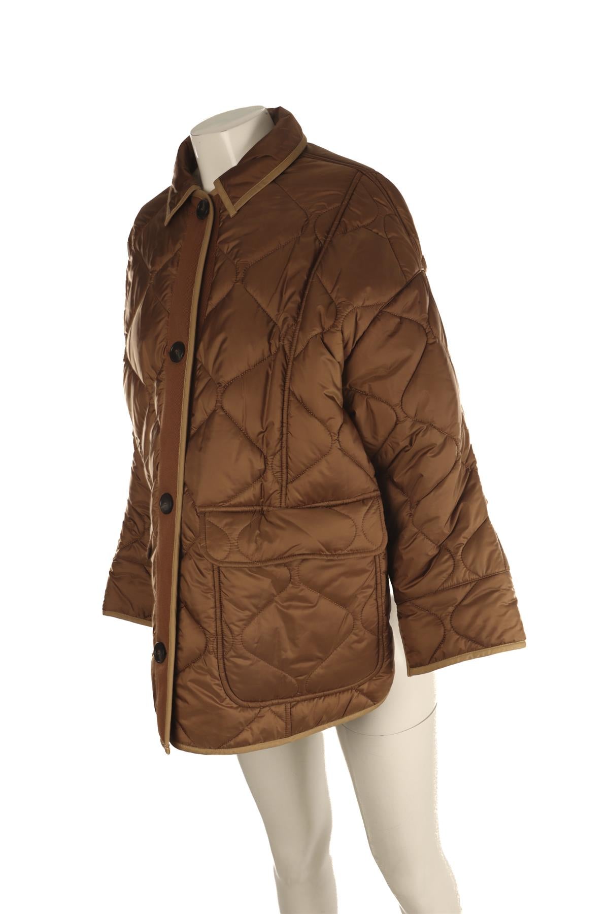WEEKEND MAX MARA BROWN PADDED SHELL JACKET UK 12