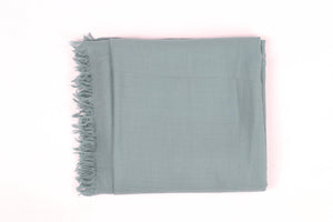 HERMÈS GREEN H CASHMERE SCARF ONE SIZE