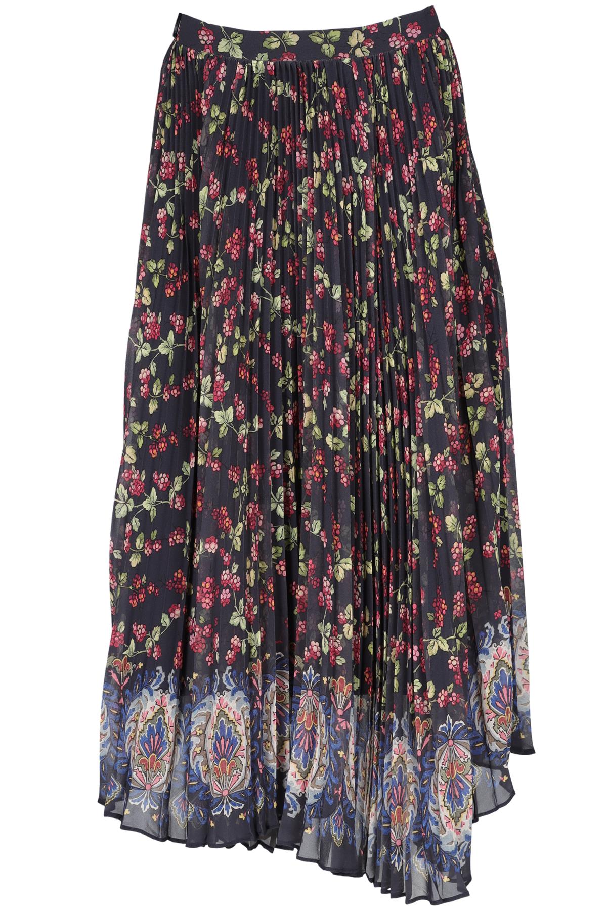 ETRO MULTI CHIFFON MIDI SKIRT IT 40 UK 8