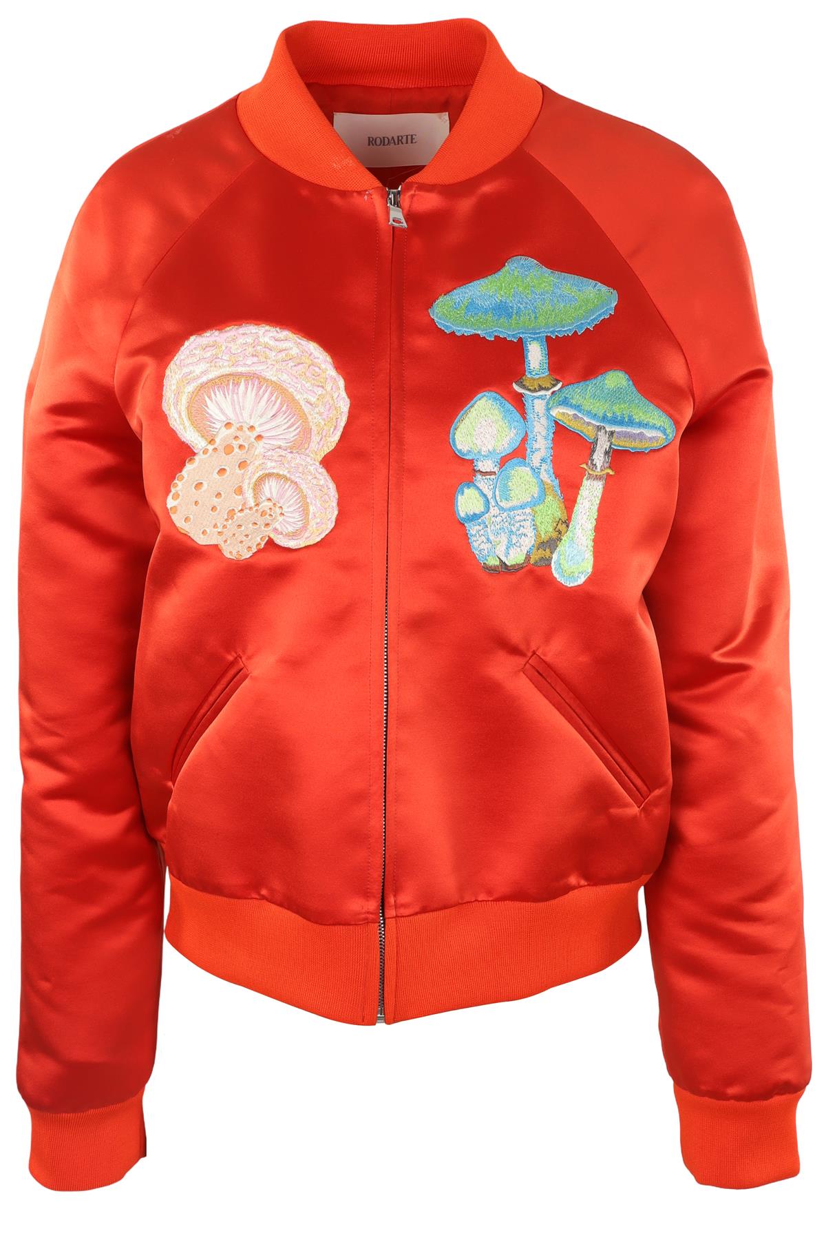 RODARTE ORANGE SATIN JACKET MEDIUM