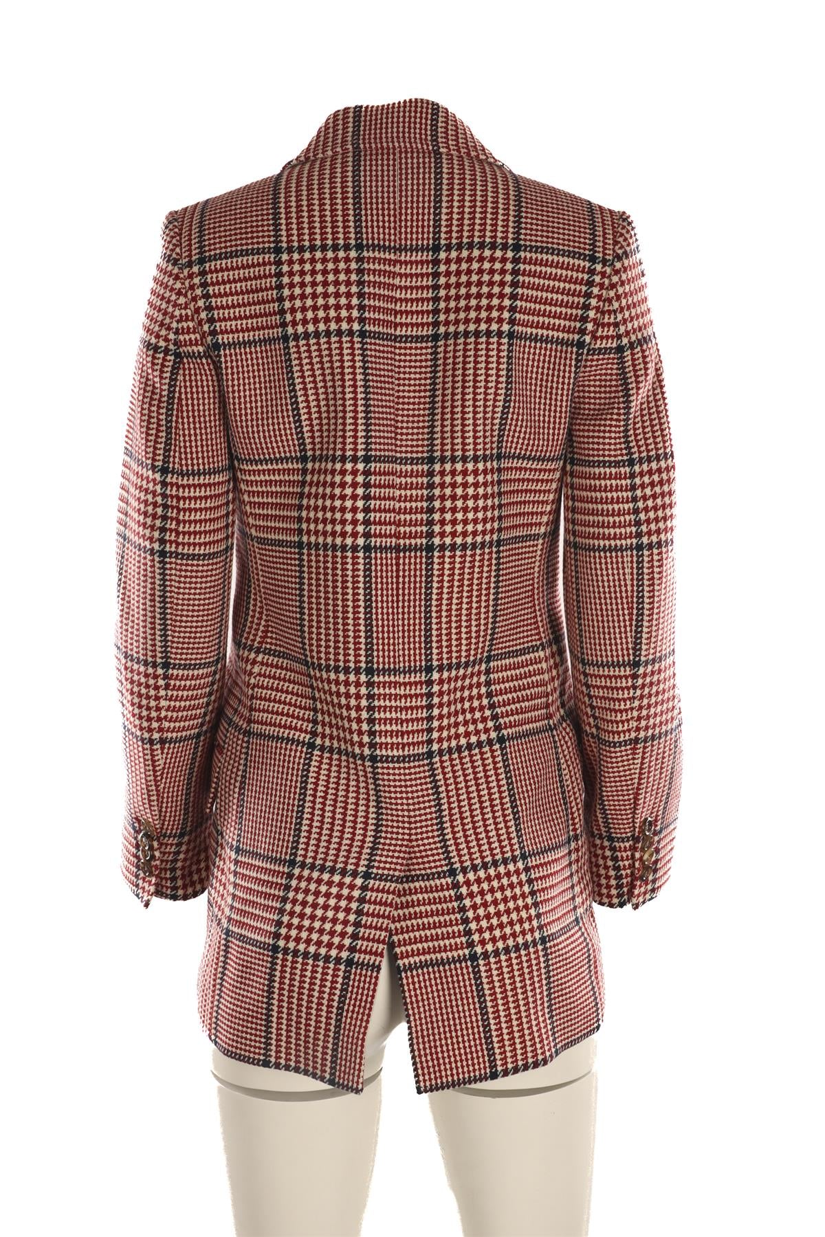 GUCCI RED WOOL BLAZER IT 36 UK 4