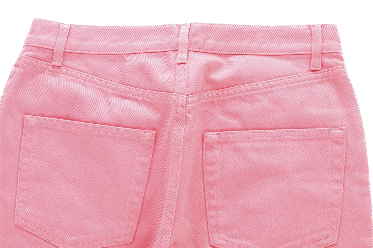 CÉLINE PINK HIGH RISE STRAIGHT LEG JEANS FR 36 UK 8