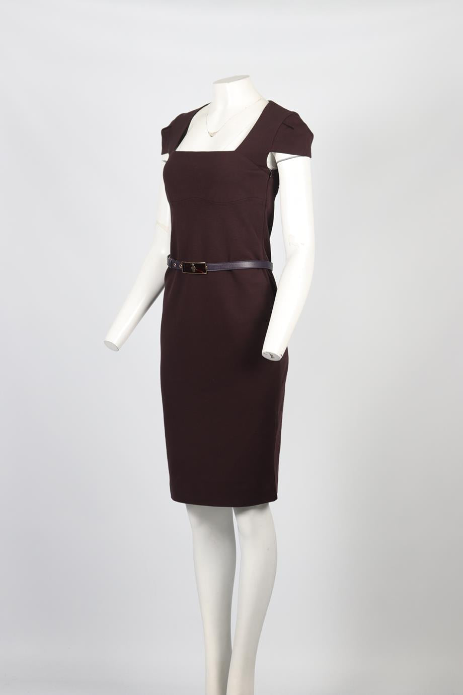 EMILIO PUCCI BELTED KNIT MIDI DRESS FR 42 UK 14