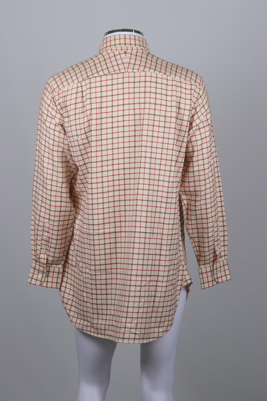 PURDEY MEN'S CHECKED COTTON SHIRT UK/US CHEST 36
