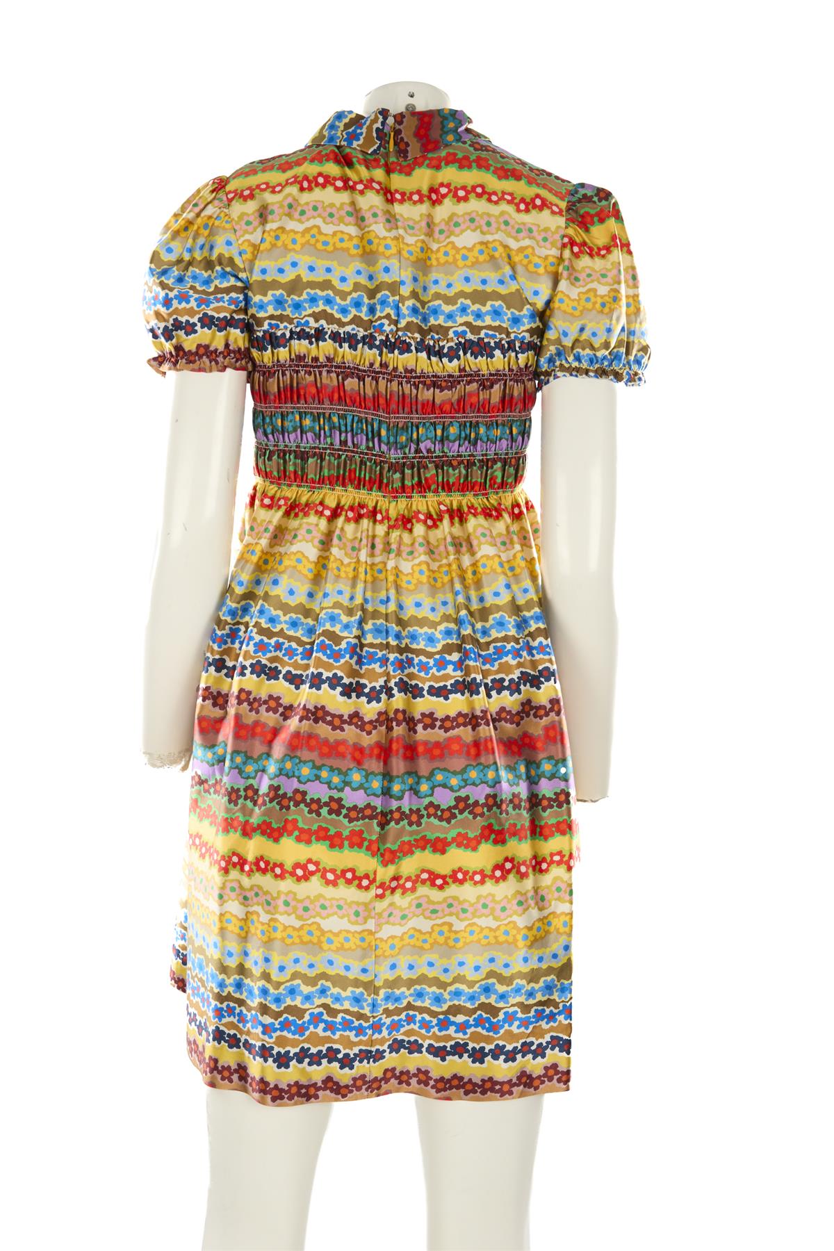 PAUL & JOE MULTI SILK MINI DRESS FR 40 UK 12