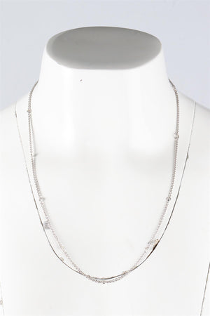 THEO FENNELL 18K WHITE GOLD AND DIAMOND CHAIN NECKLACE