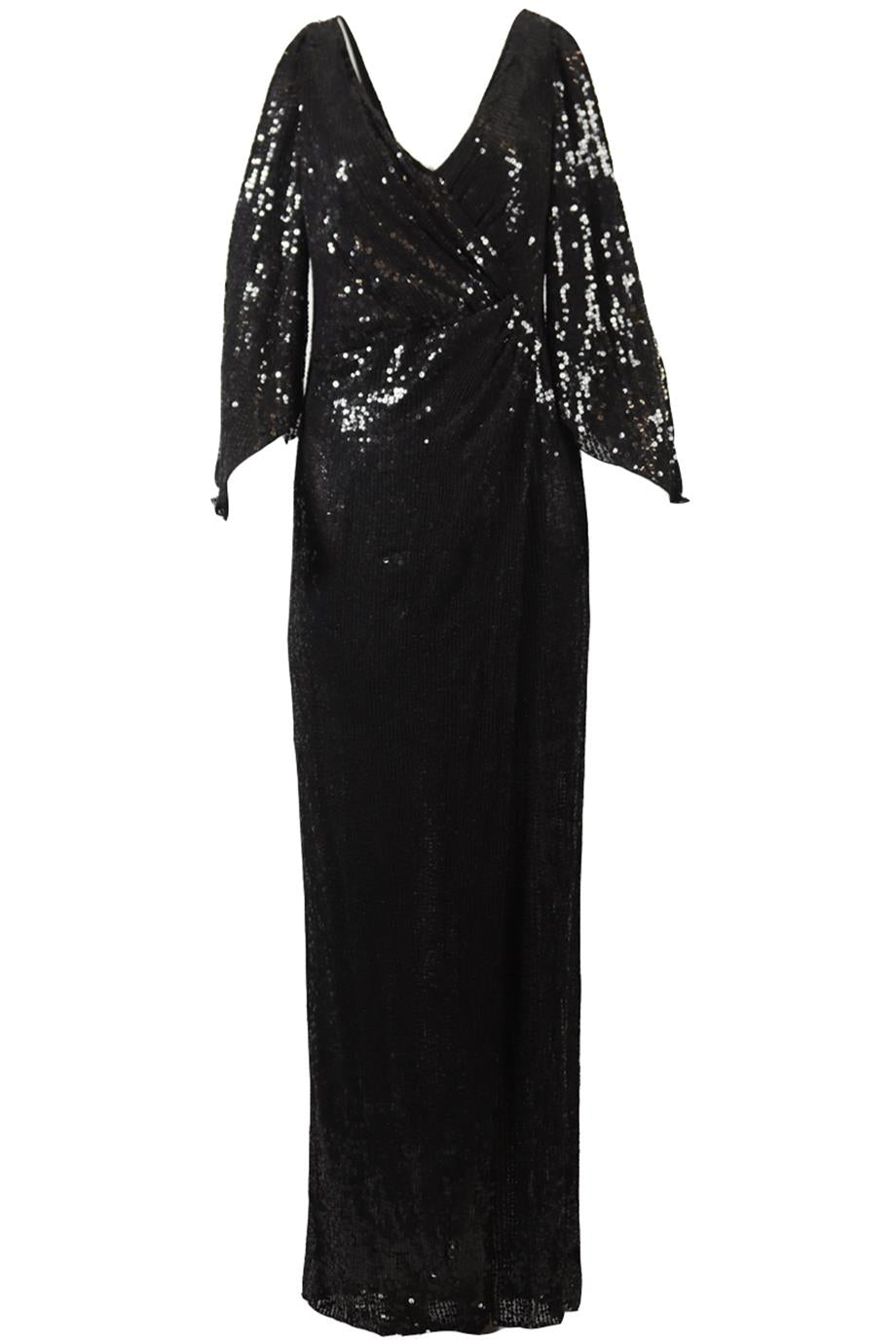 JENNY PACKHAM SEQUIN AND TULLE MAXI DRESS UK 14