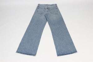 AGOLDE BLUE WIDE LEG JEANS W 24 UK 6