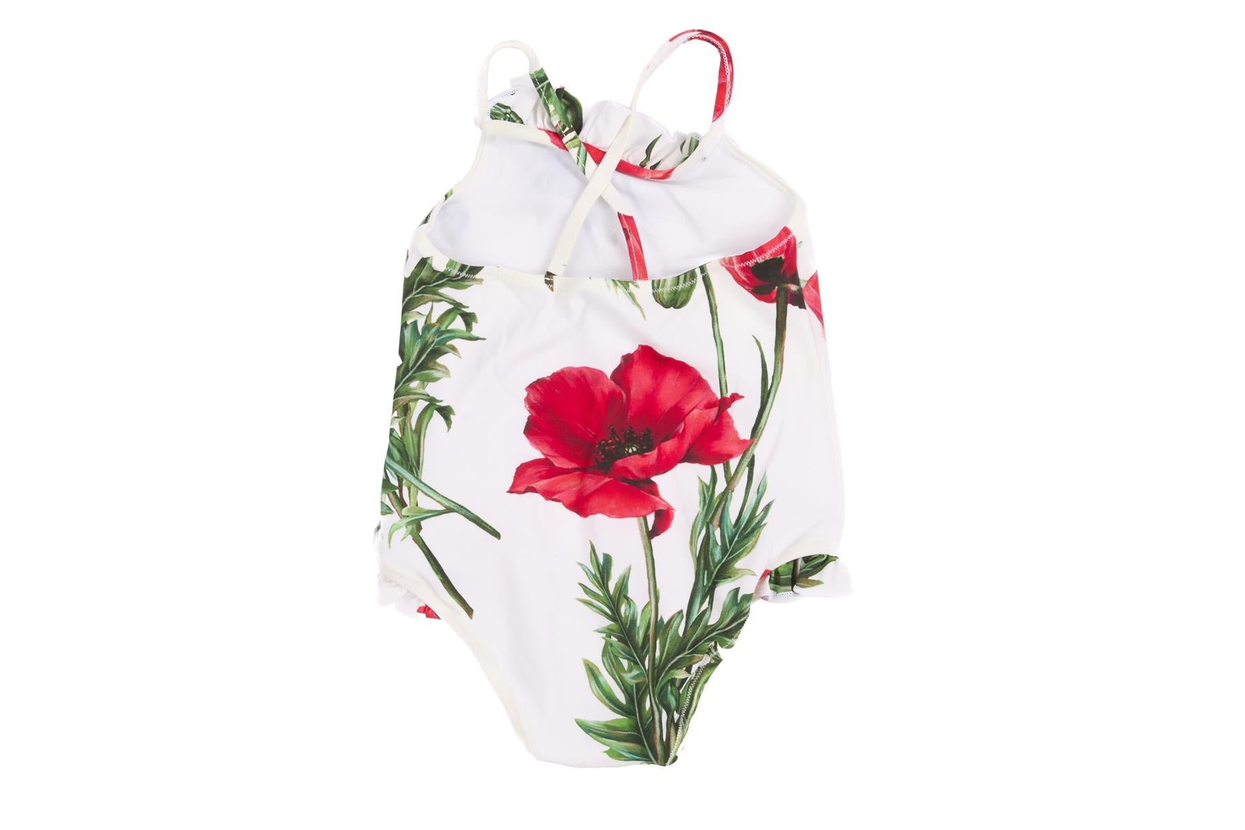 DOLCE & GABBANA WHITE KIDS GIRLS SWIMSUIT 9-12 MONTHS