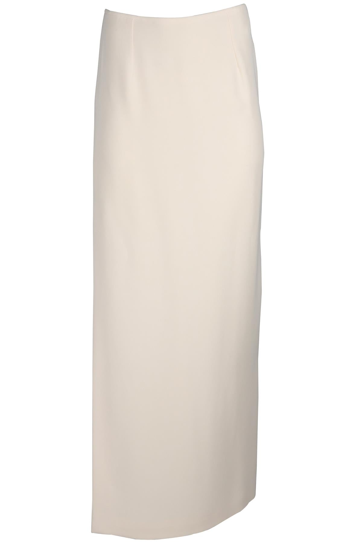 CHRISTIAN DIOR CREAM SILK MAXI SKIRT FR 40 UK 12