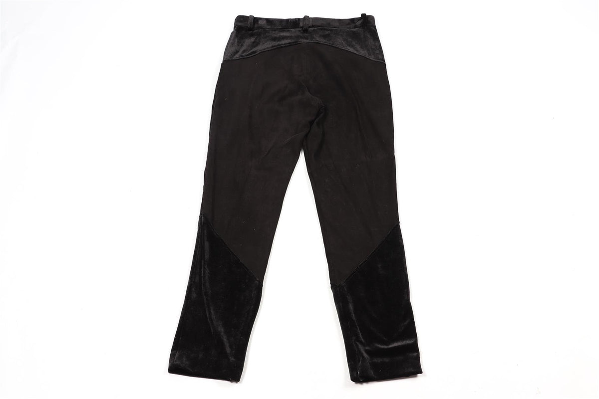 CHANEL 2022 SUEDE AND VELVET SKINNY PANTS IT 38 UK 6