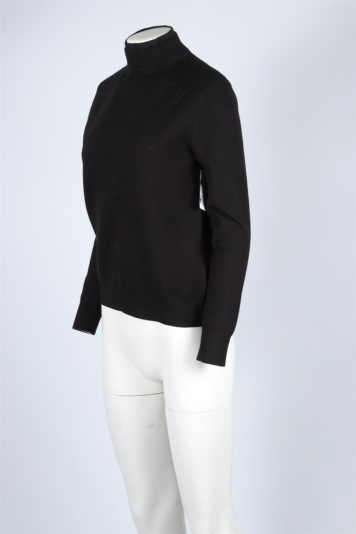 AZTECH MOUNTAIN BLACK WOOL SWEATER MEDIUM