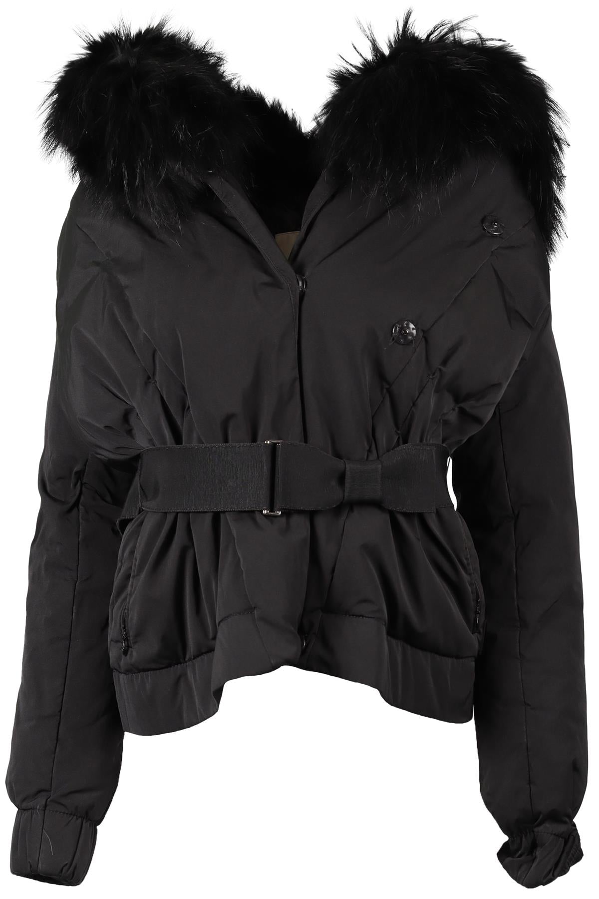 MONCLER BLACK PADDED SHELL JACKET SMALL