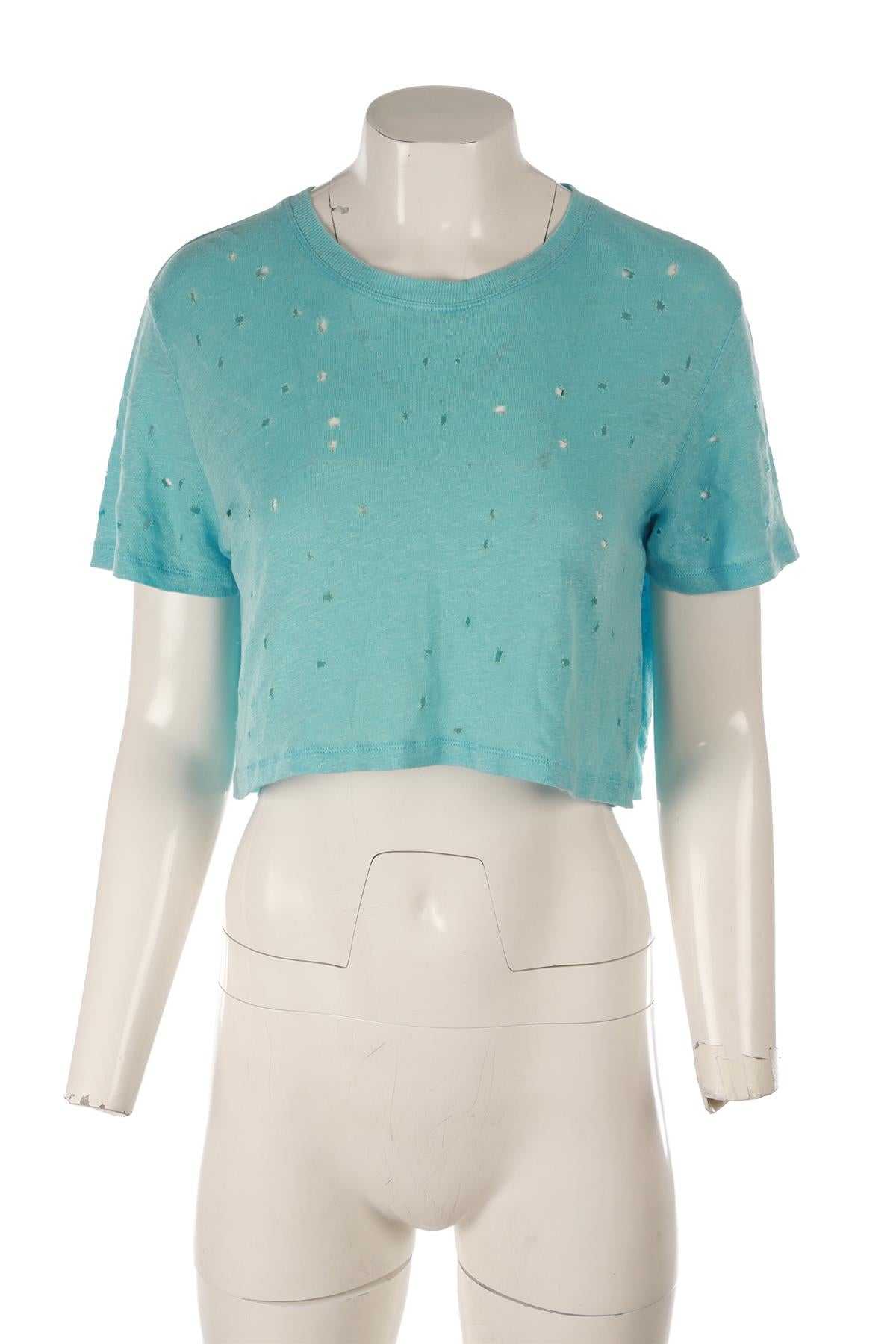 IRO BLUE LINEN TOP SMALL