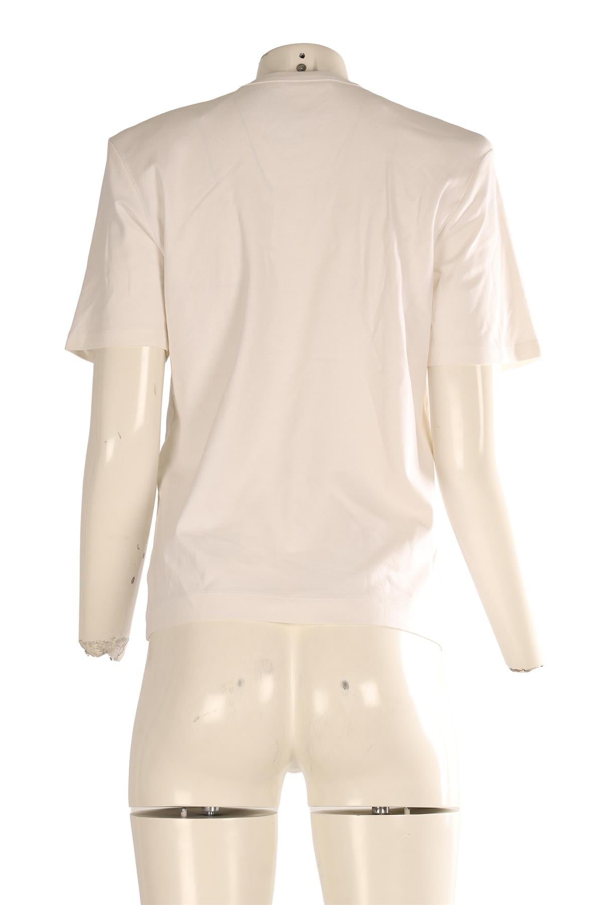 WARDROBE NYC WHITE COTTON T-SHIRT XSMALL