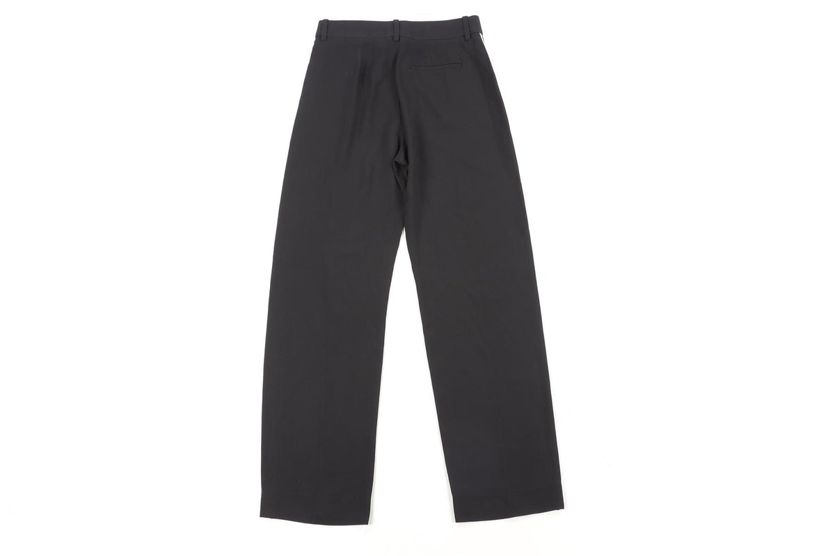 CHLOÉ BLACK CREPE STRAIGHT LEG PANTS FR 36 UK 8