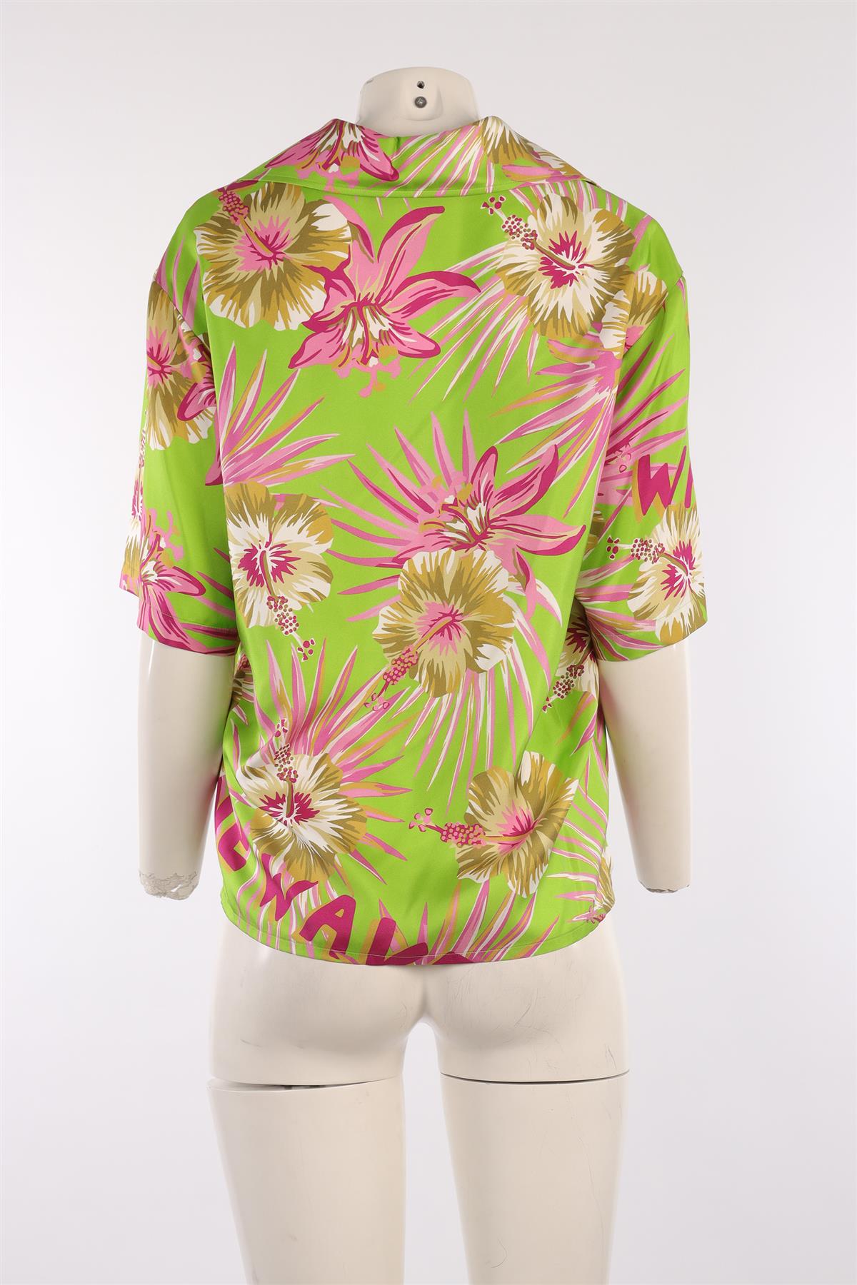 GUCCI GREEN SILK SHIRT IT 42 UK 10