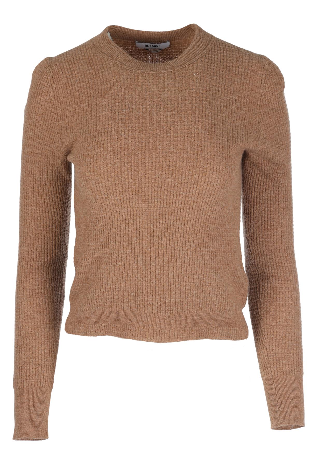 REDONE BROWN WOOL SWEATER SMALL