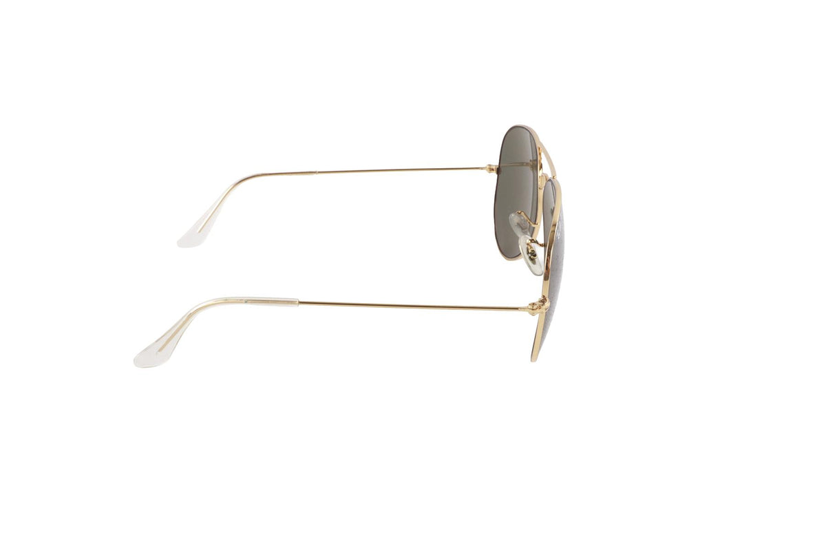 RAY BAN BLACK PILOT FRAME METAL SUNGLASSES
