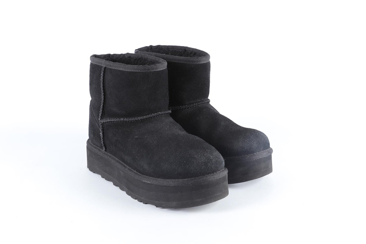 UGG AUSTRALIA BLACK KIDS GIRLS BOOTS EU 36 UK 3 US 4