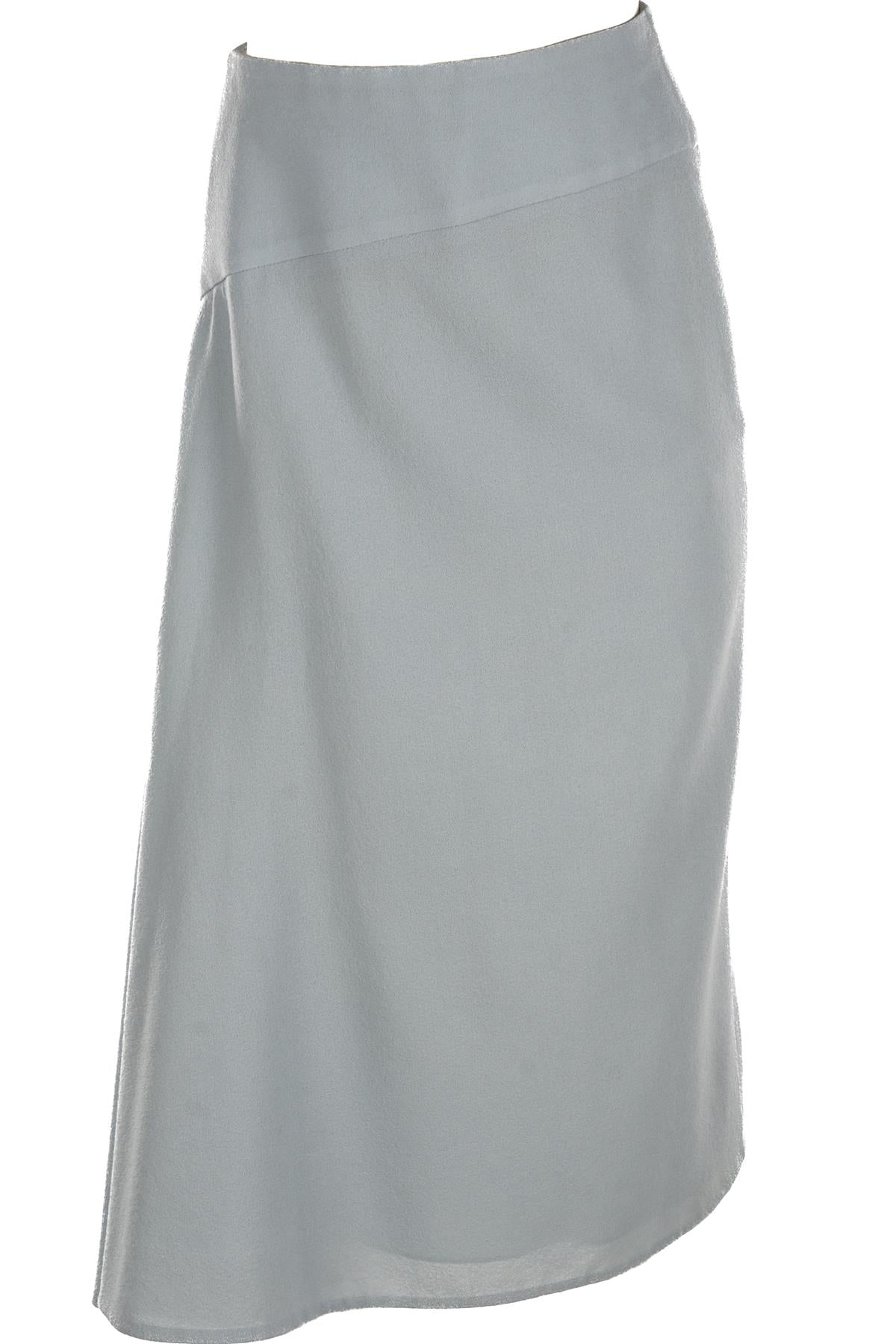 ERDEM BLUE WOOL MIDI SKIRT UK 8