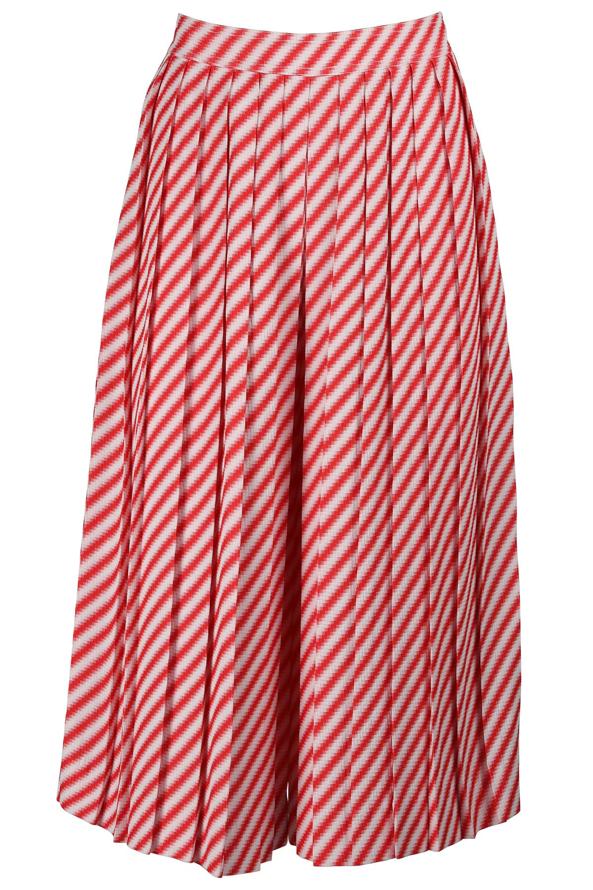 CELINE RED WOVEN CULOTTES FR 38 UK 10