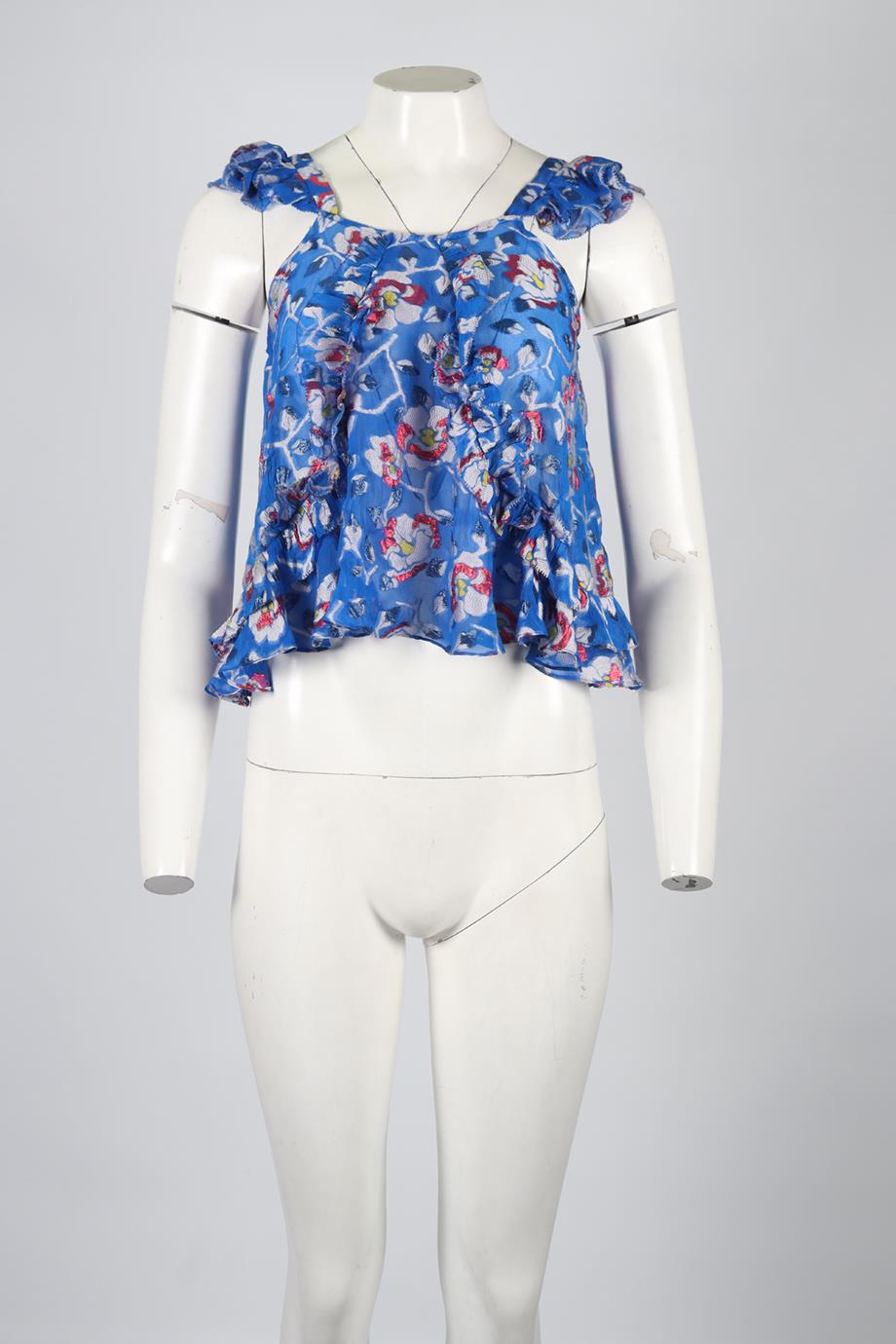 ISABEL MARANT SILK BLEND TOP FR 36 UK 8