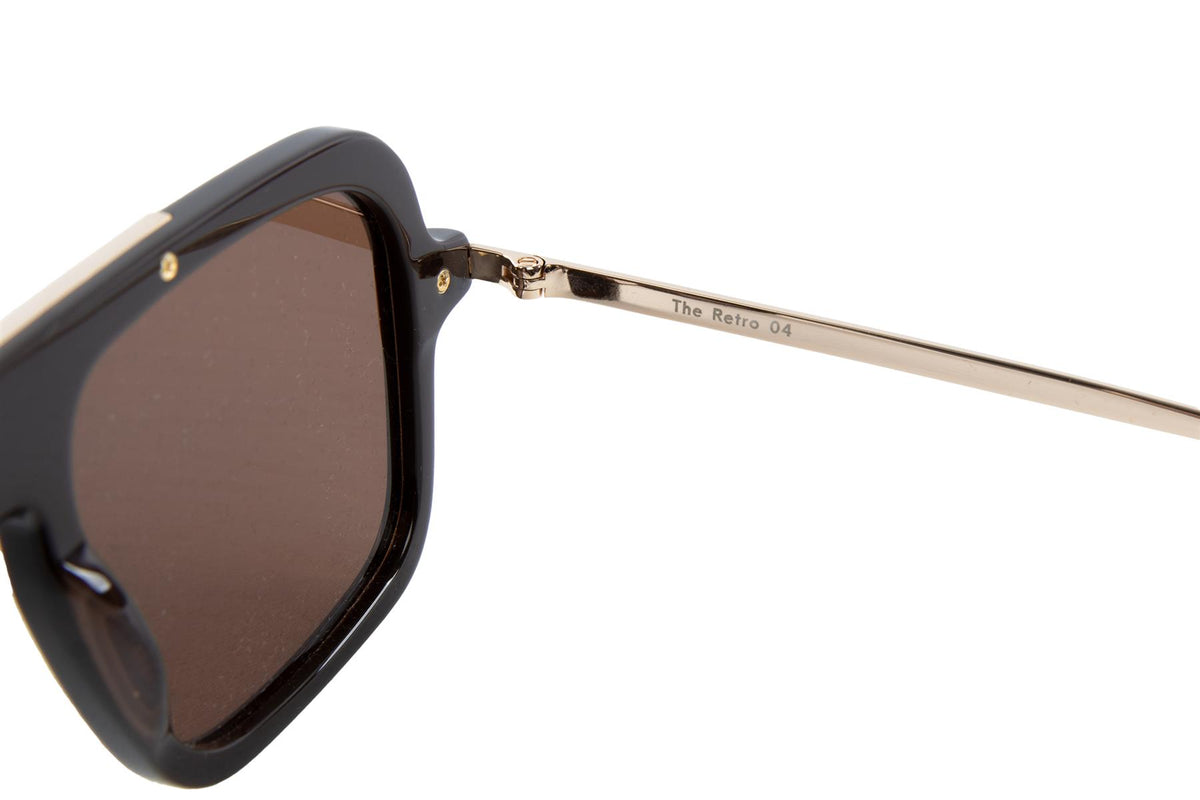PAST MIDNIGHT BROWN THE RETRO ACETATE SUNGLASSES