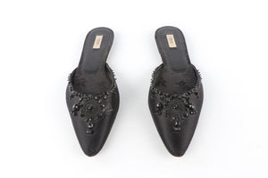 PRADA BLACK SATIN FLATS EU 39 UK 6 US 9