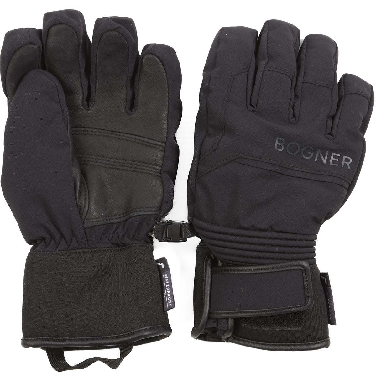BOGNER BLACK KIDS GIRLS SKI GLOVES 8-9 YEARS