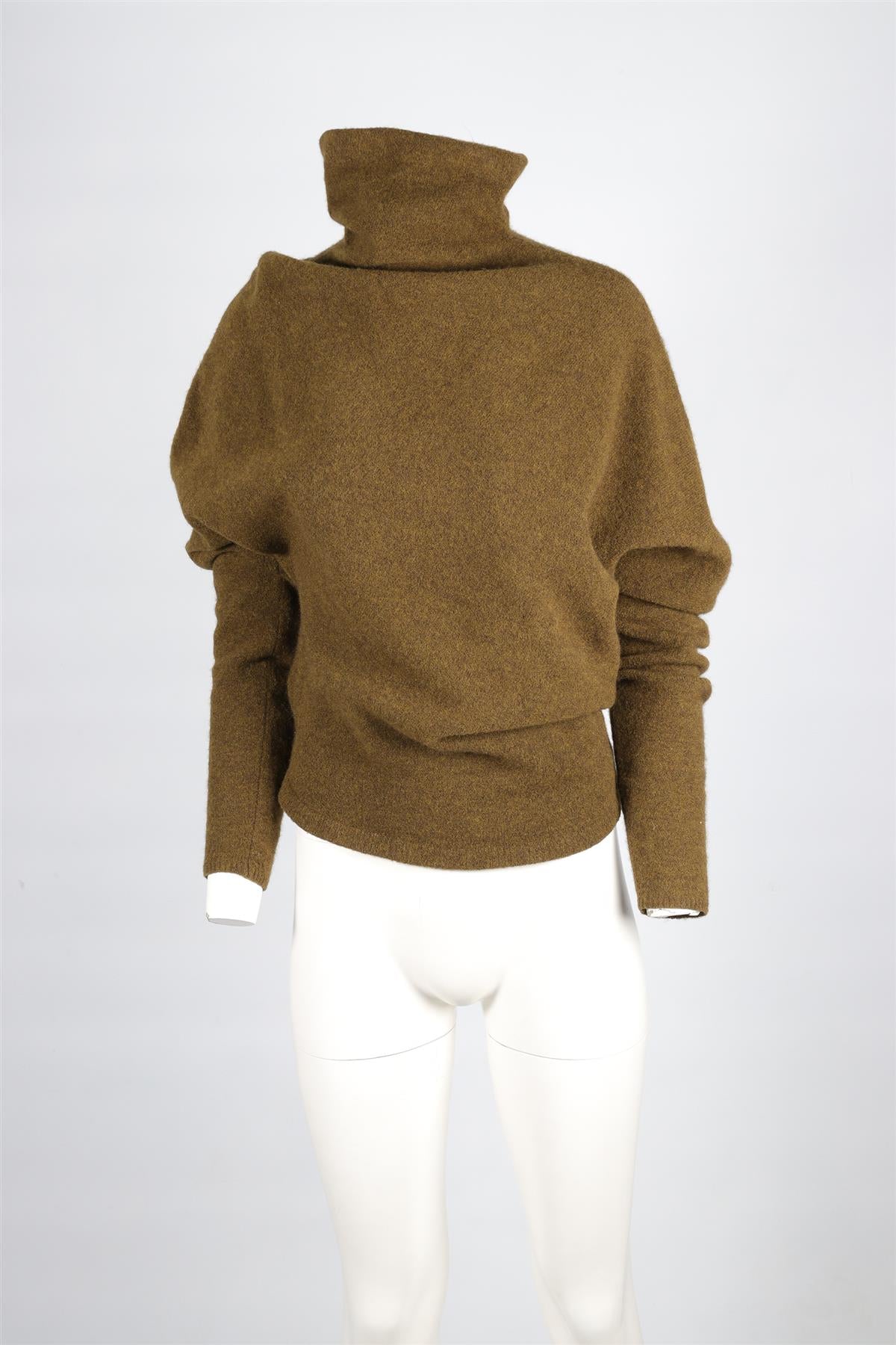 PROENZA SCHOULER GREEN WOOL SWEATER XSMALL