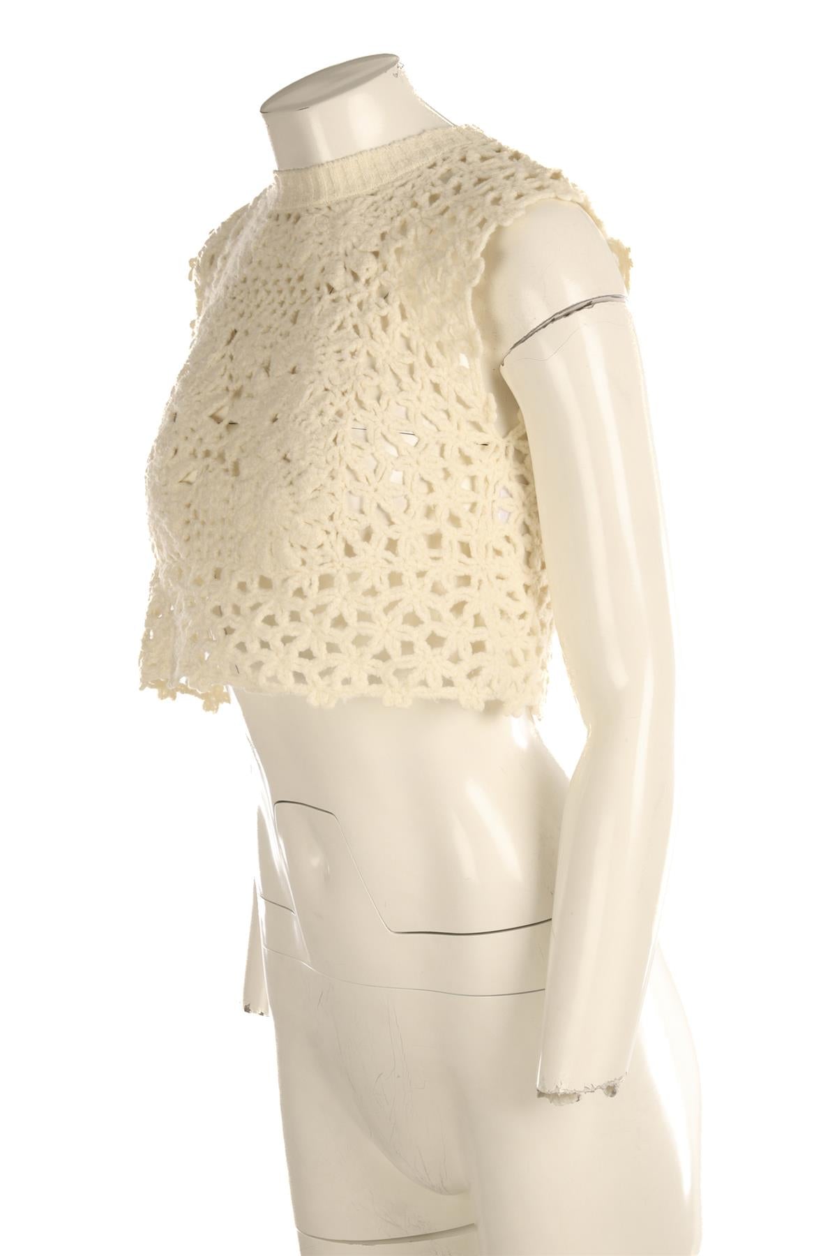 SEA NEW YORK CREAM COTTON VEST XSMALL