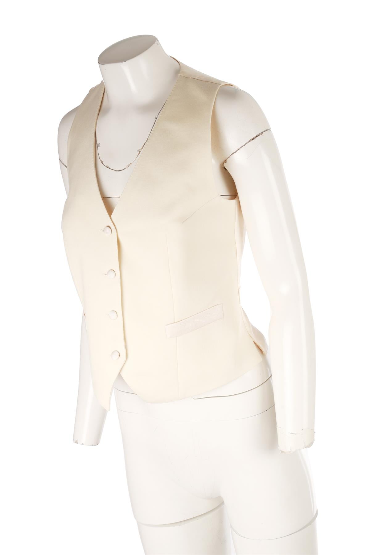 CREAM WOOL WAISTCOAT