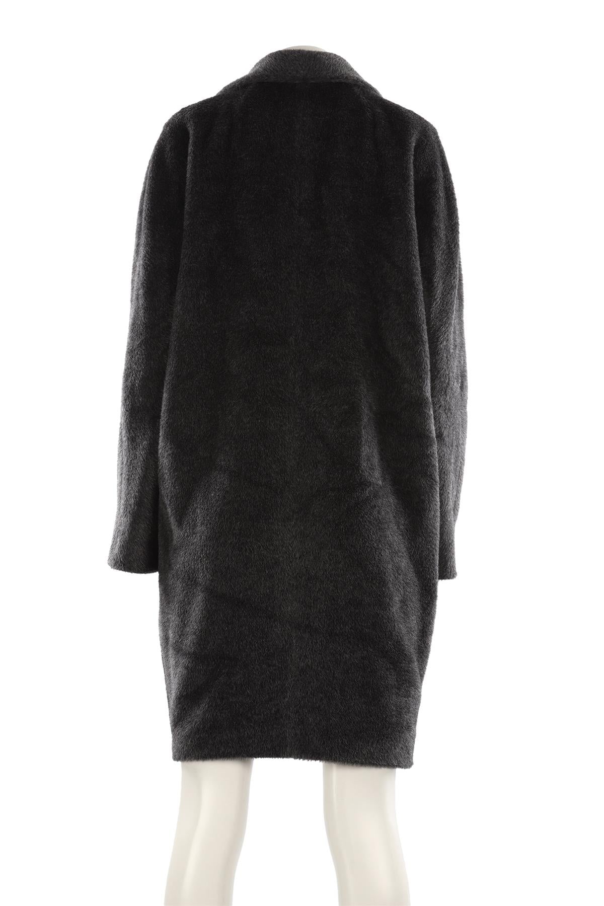 S MAX MARA GREY ALPACA COAT IT 46 UK 14
