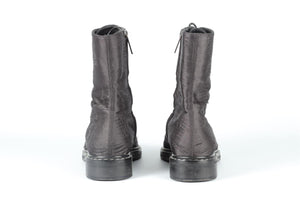 THE ROW BLACK FARA SATIN BOOTS EU 38.5 UK 5.5 US 8.5