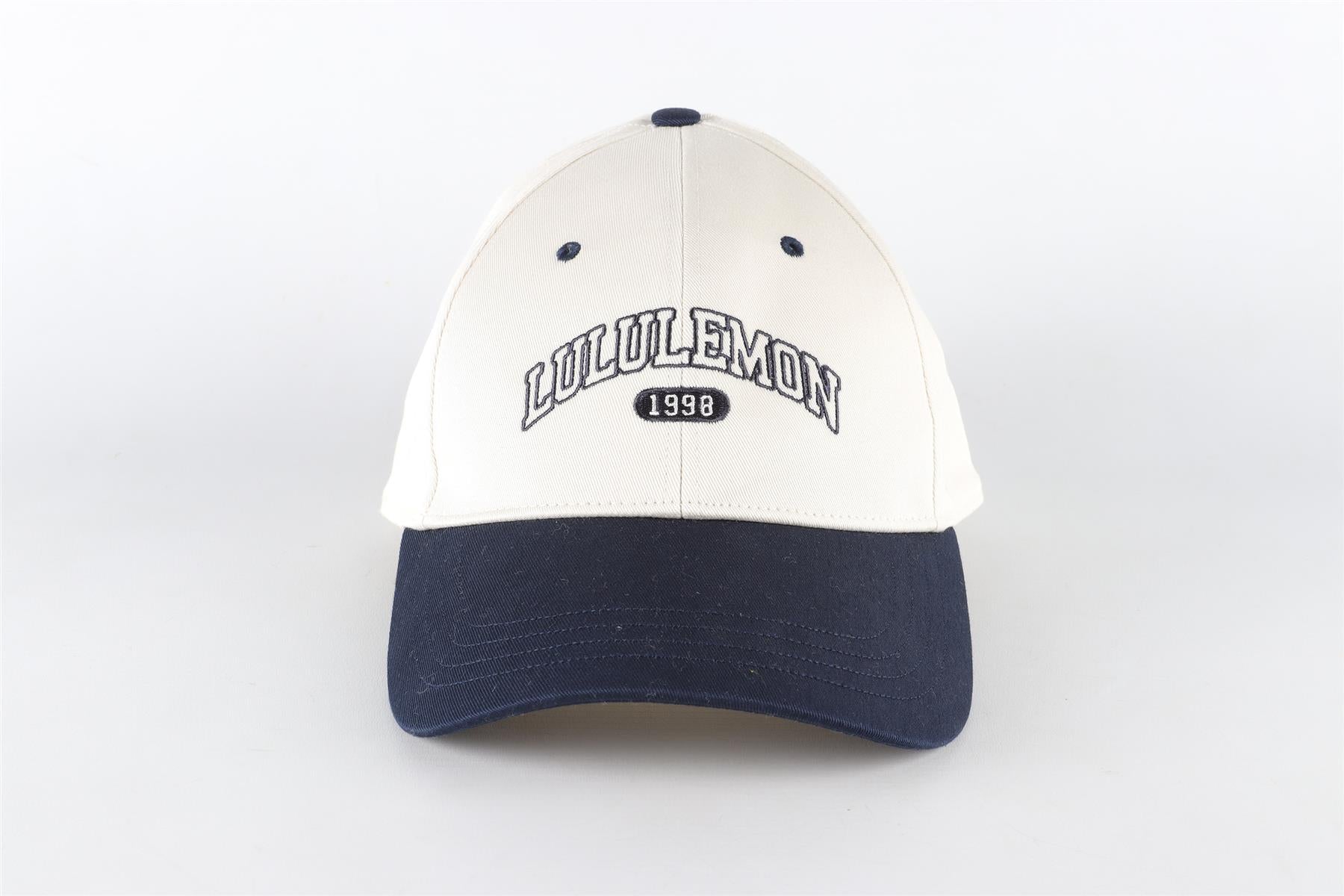 LULULEMON ECRU COTTON BASBEBALL CAP SMALL/MEDIUM