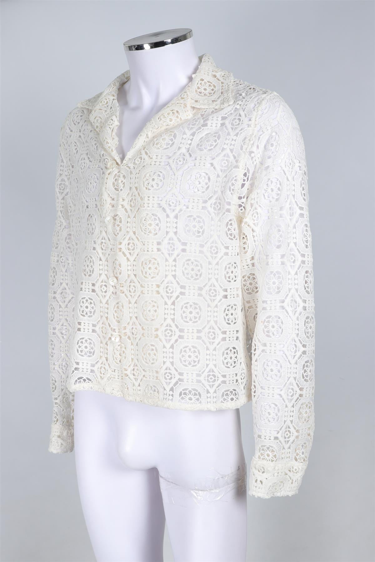 FORREST COMMONS CREAM MEN'S COTTON SHIRT XSMALL
